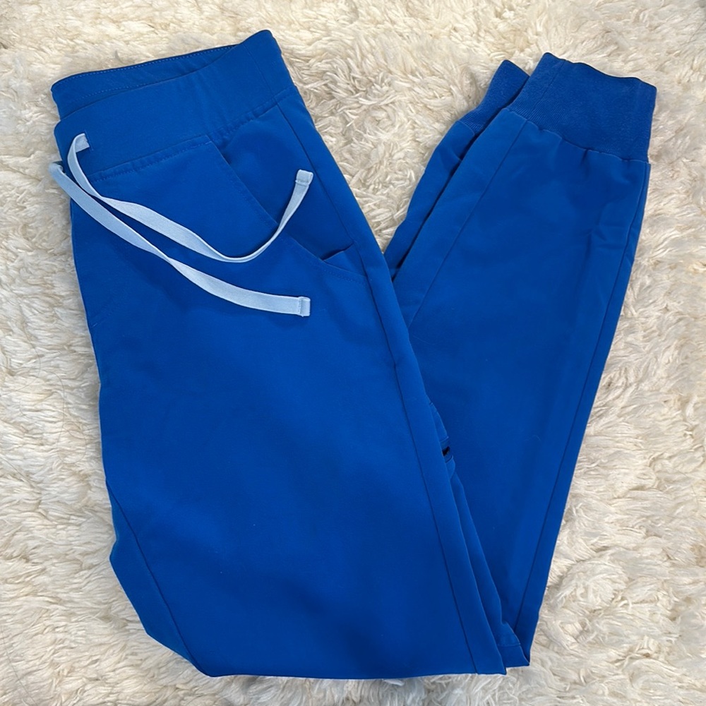 Figs Zamora Jogger Scrub Pants XS Royal Blue